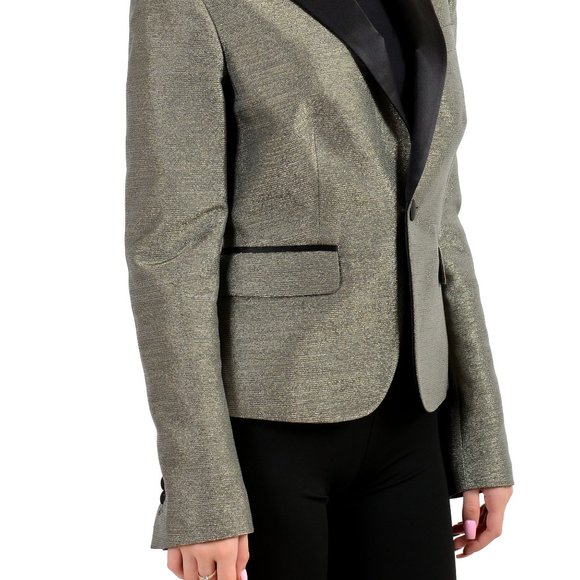 Dsquared2 Women's Sparkle One Button Blazer US M IT 42 - Picture 2 of 6